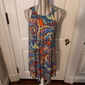 Ivy Lane Colorful Patterned dress large D139
